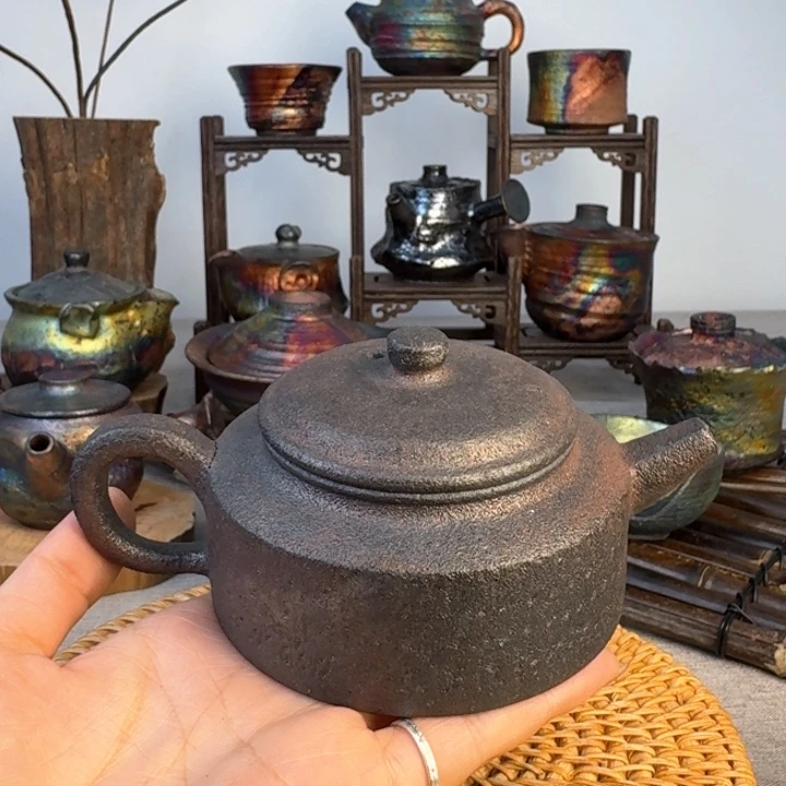 蒙**露荥经黑砂炸福利德钟壶微瑕32