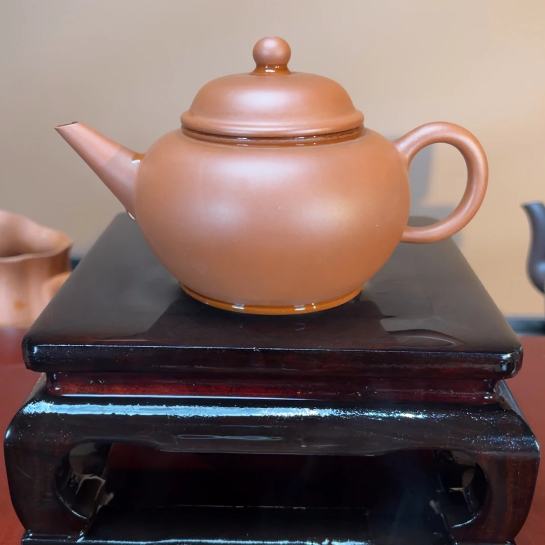 紫砂茶壶高端150cc生砂朱泥水平