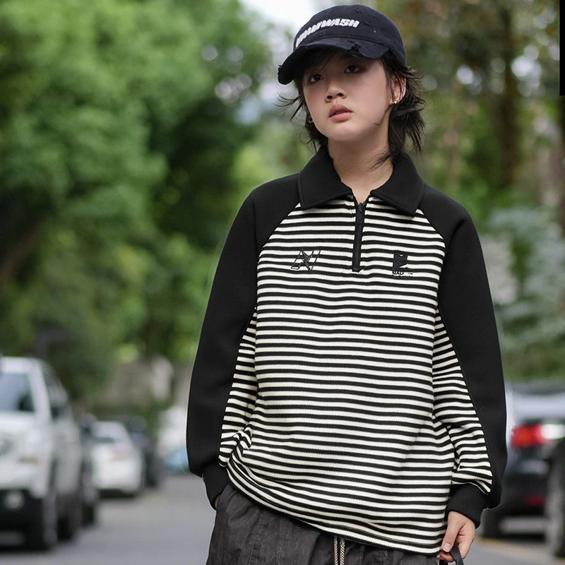 男童长袖POLO衫春装中大童条纹卫衣8-16岁大童男孩衣服春秋潮3273