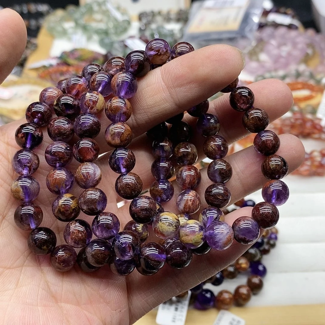 水晶手链未镶嵌多样性发货发一条