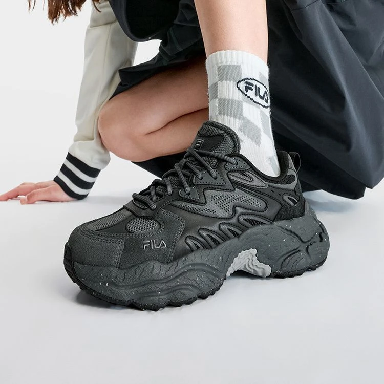 FILA斐乐蕨草鞋FERN女鞋反光老爹鞋男休闲厚底鞋子
