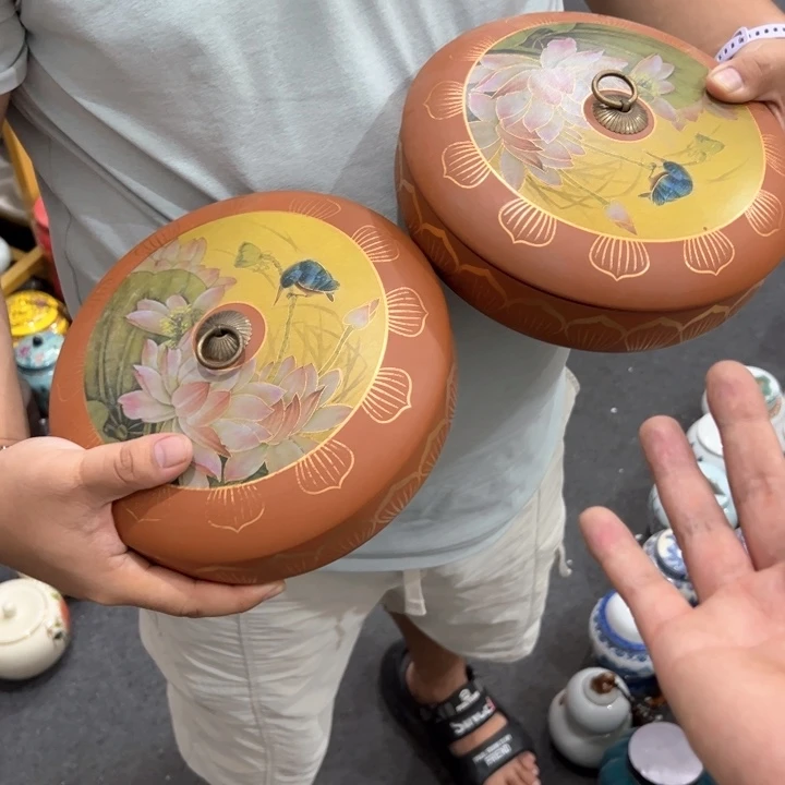 瑕疵福利品陶瓷茶叶罐介意勿拍