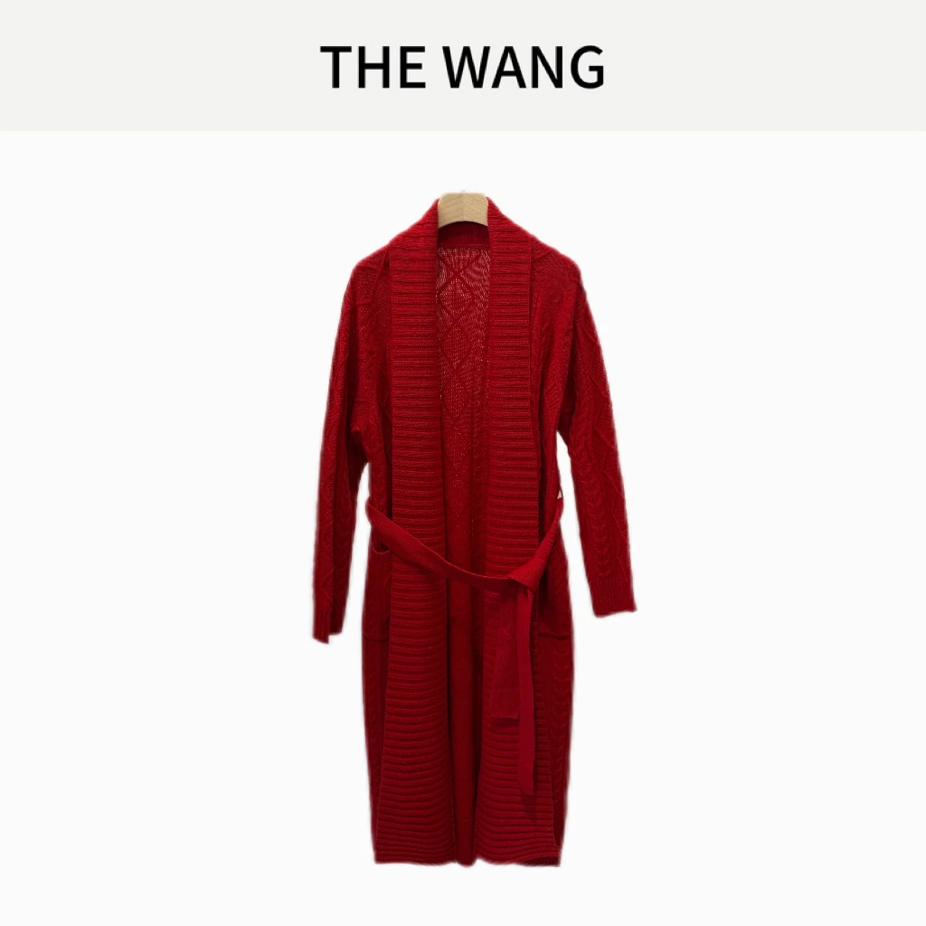 【WANGSAURA】秋冬新款纯色显瘦简约慵懒上衣俩件套