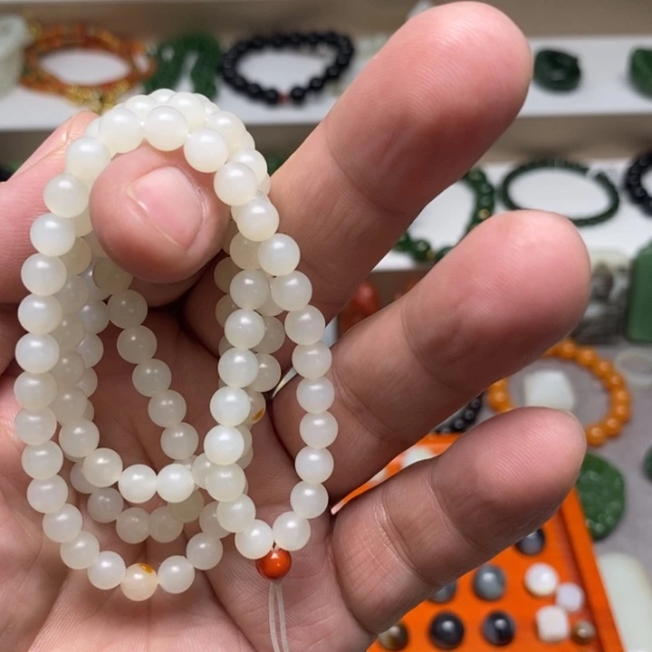 和田玉未镶嵌手链