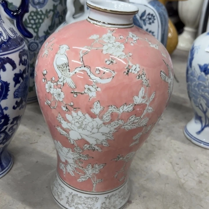 微瑕青花花瓶老此厂工艺难得