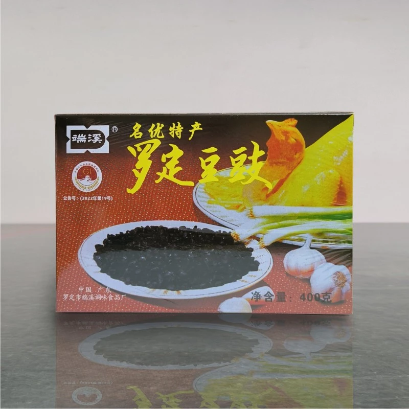 正宗端溪罗定豆豉400克广东特产黑豆黄豆原味姜豉盒装调料无添加