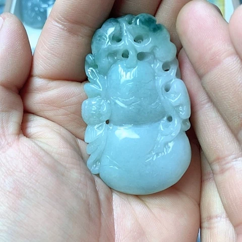 翡翠颈饰未镶嵌天然缅甸翡翠a货