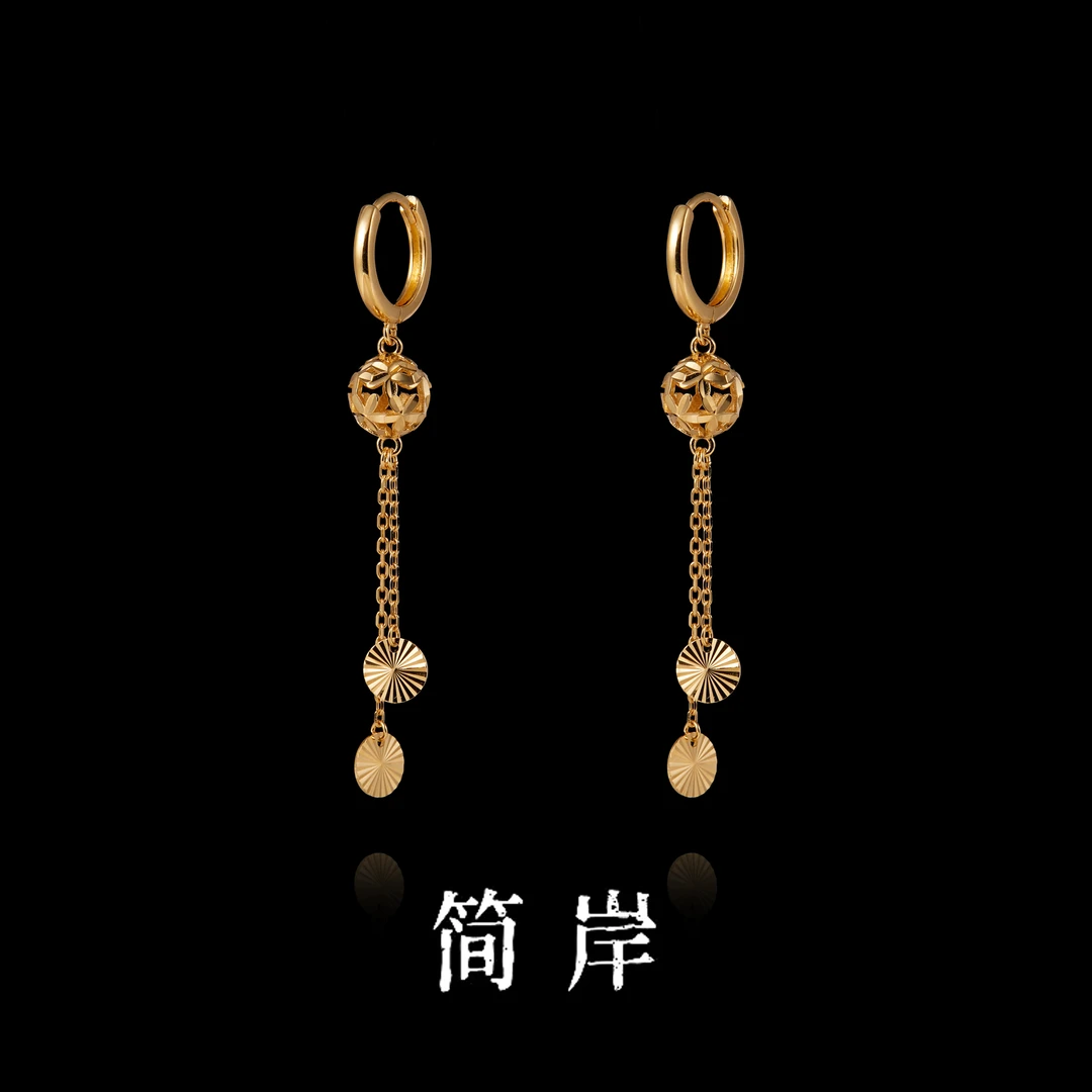 jeshore/简岸 925银耳饰 太阳花绣球流苏耳环秋冬