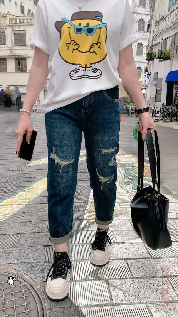 (柳子)2118 现货+运费险，复古风老爹牛仔裤，时髦实穿随心百搭时尚