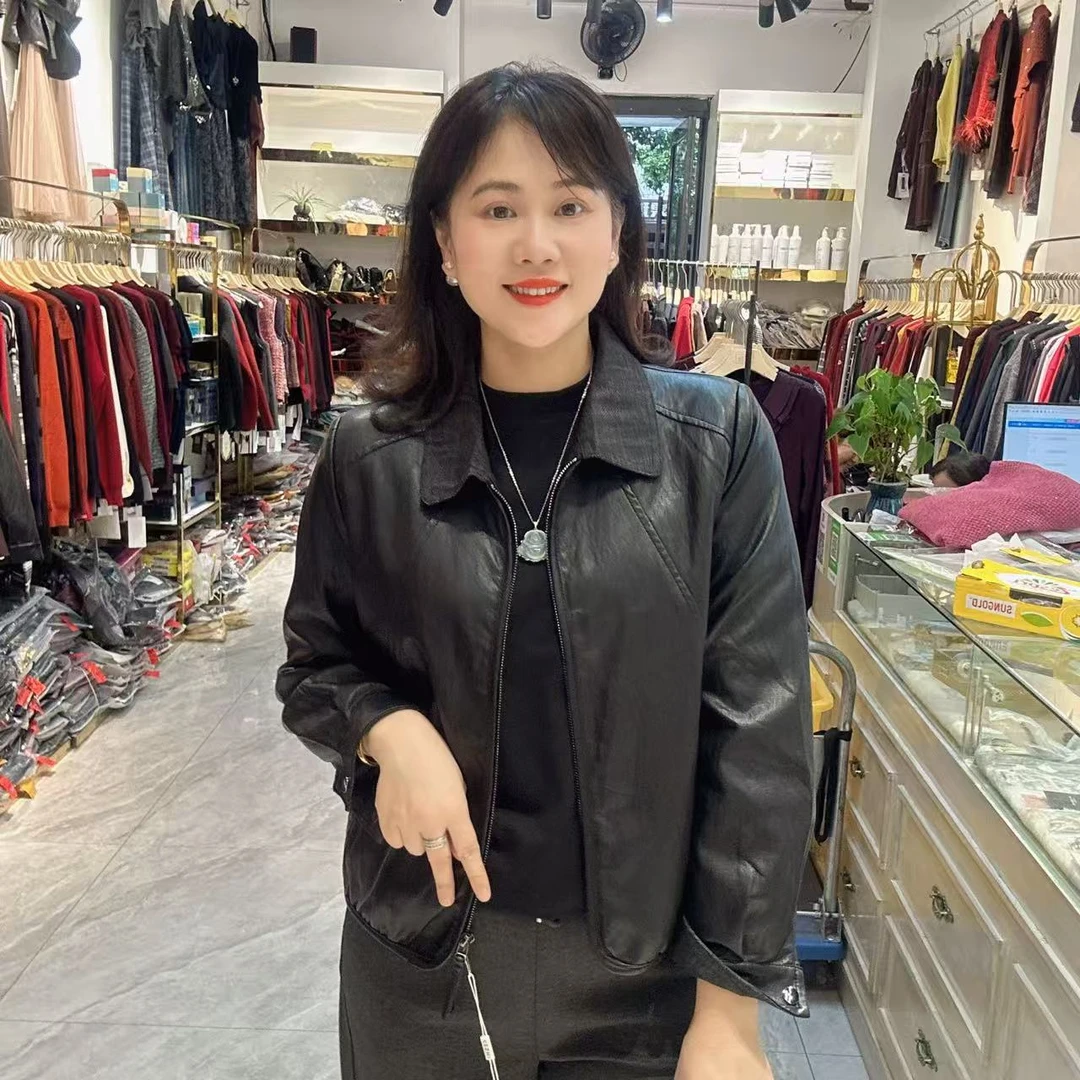 34-697水洗皮衣外套55长