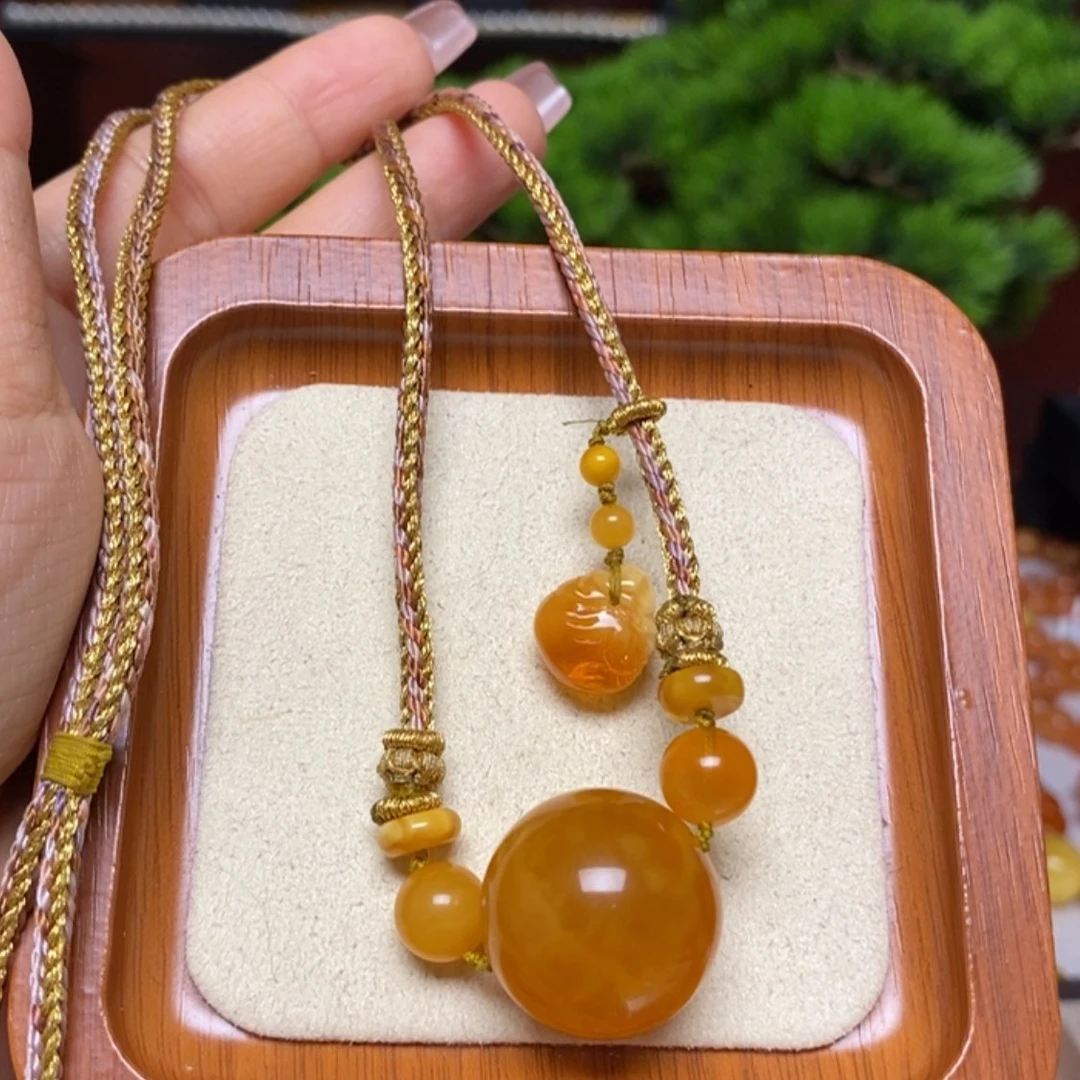 【闪购商品】蜜蜡颈饰未镶嵌项链