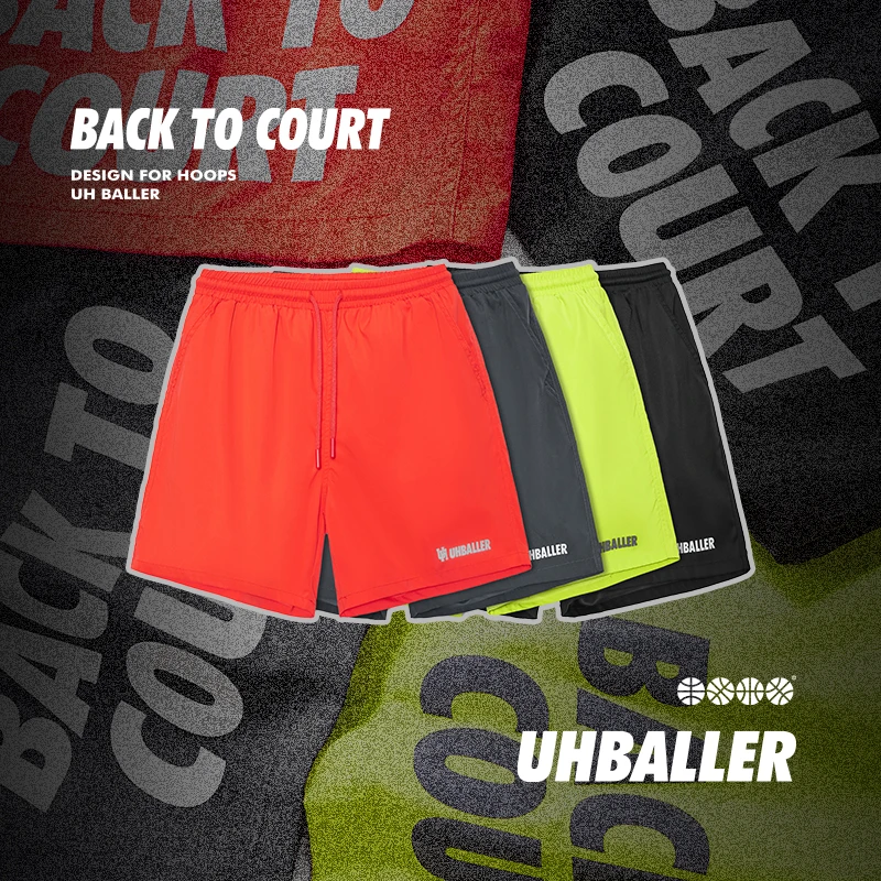 UH BALLER3M四分梭织美式篮球短裤男宽松速干透气休闲夏季篮球裤