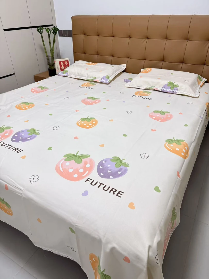 原棉老粗布三件套