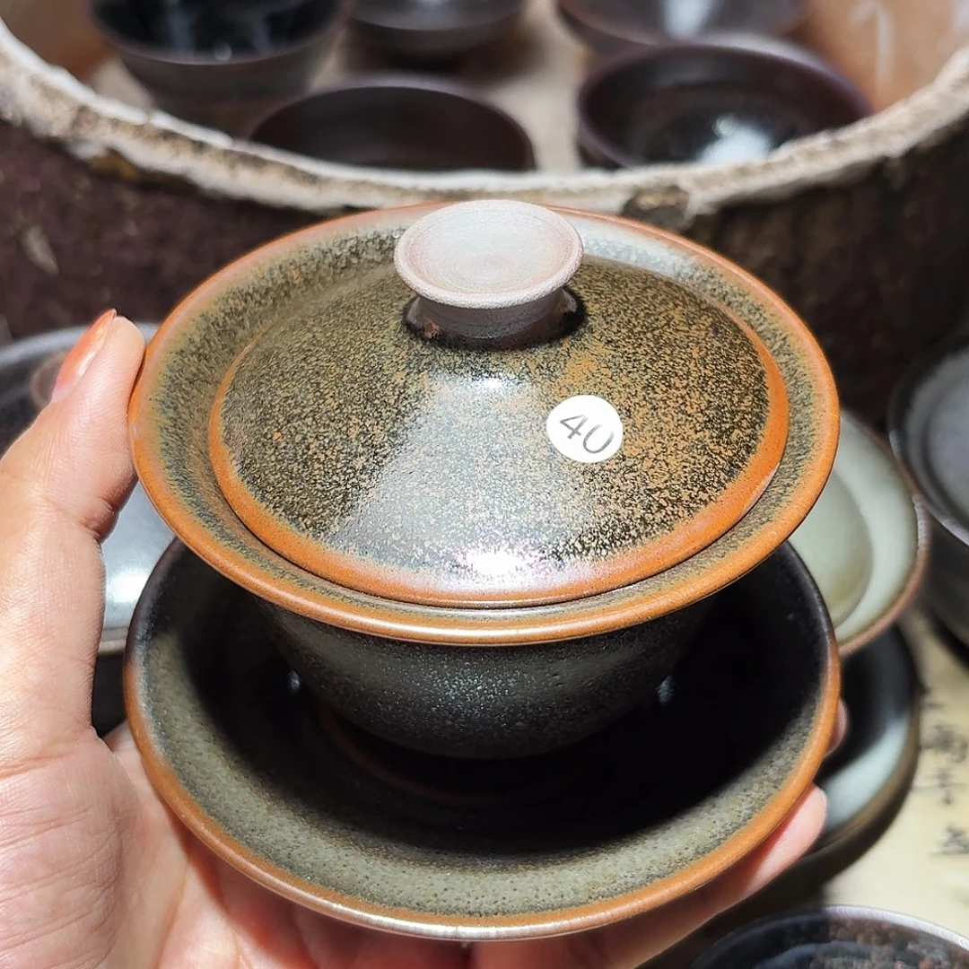 茶盏义兴龙窑建盏40微瑕