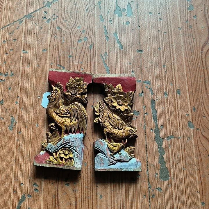 香樟木贝*木雕花板，一物一拍