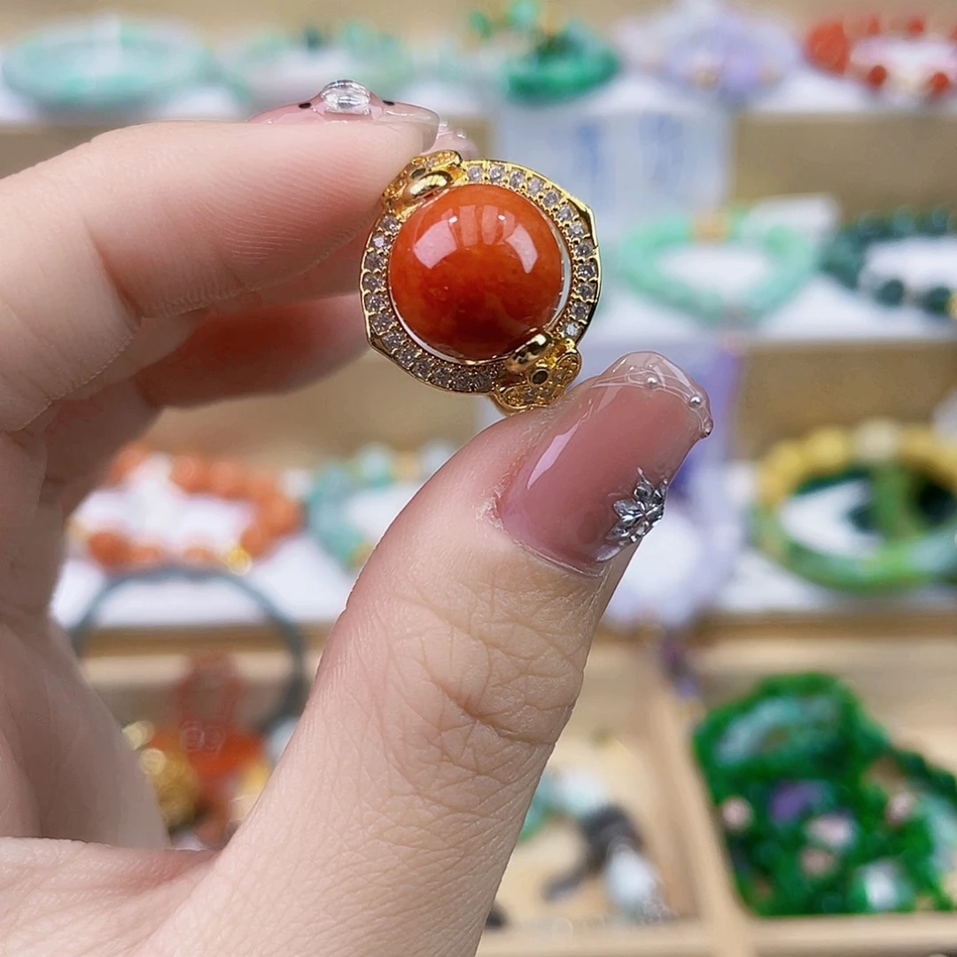 翡翠未镶嵌手链戒指