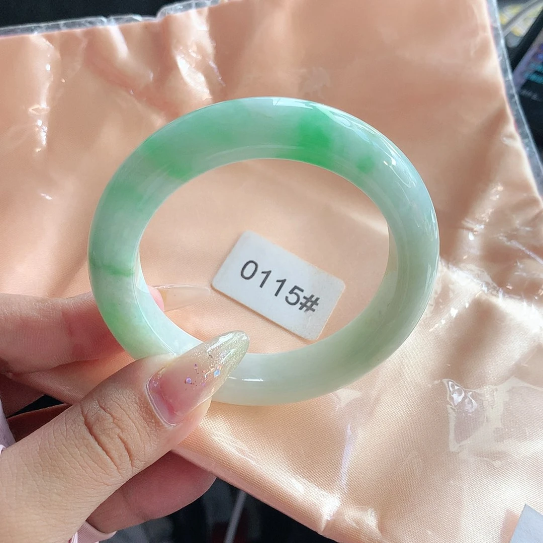 未镶嵌手镯翡翠53 天然缅甸a货翡翠0115