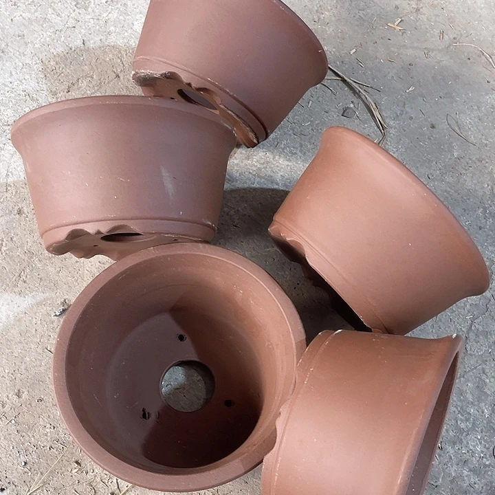 紫砂花盆50-5。17.5-9