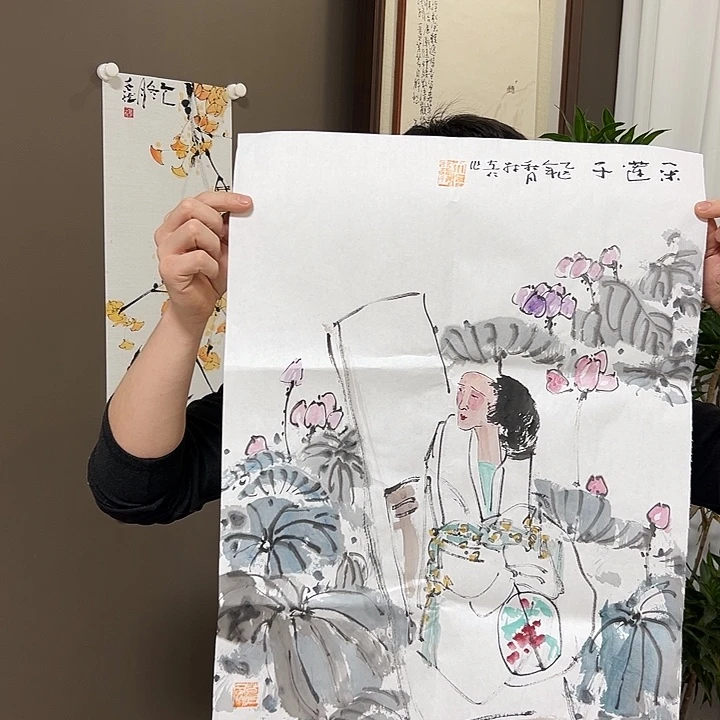 楚***秋国画林立仁——手绘原创