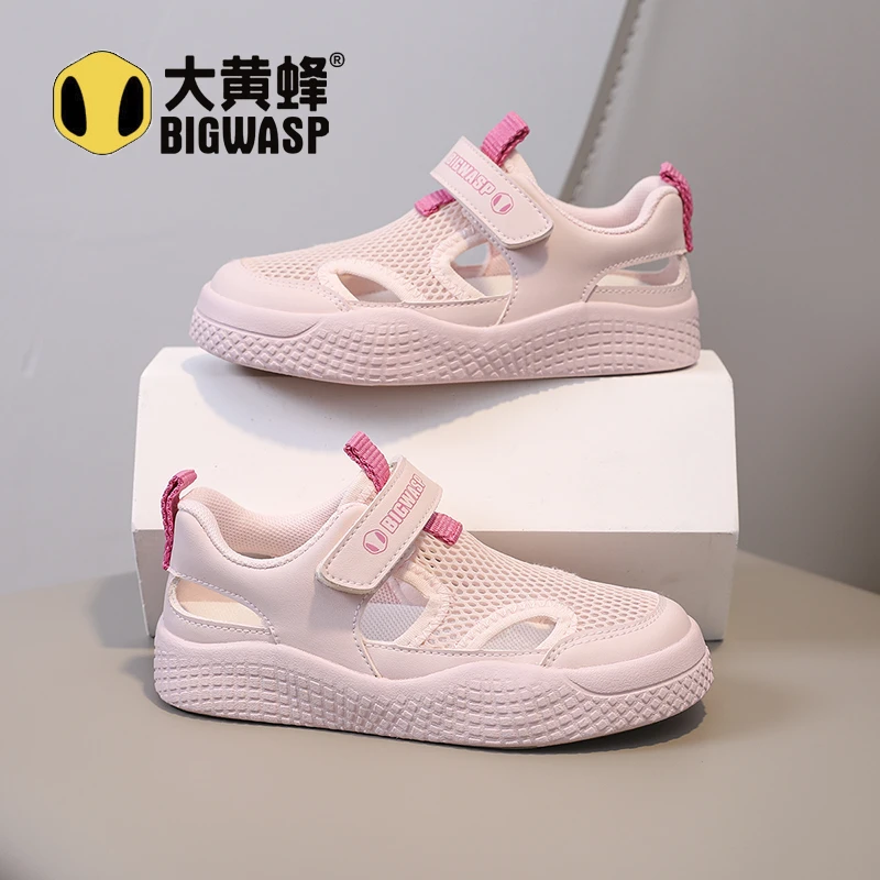 大黄蜂儿童鞋2025夏季凉鞋女童鞋子休闲透气运动鞋儿童鞋男童鞋潮