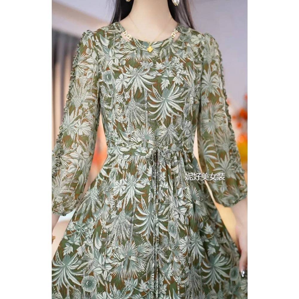 [NHM202526]早春气质修身收腰显瘦新款2025新品连衣裙时尚减龄