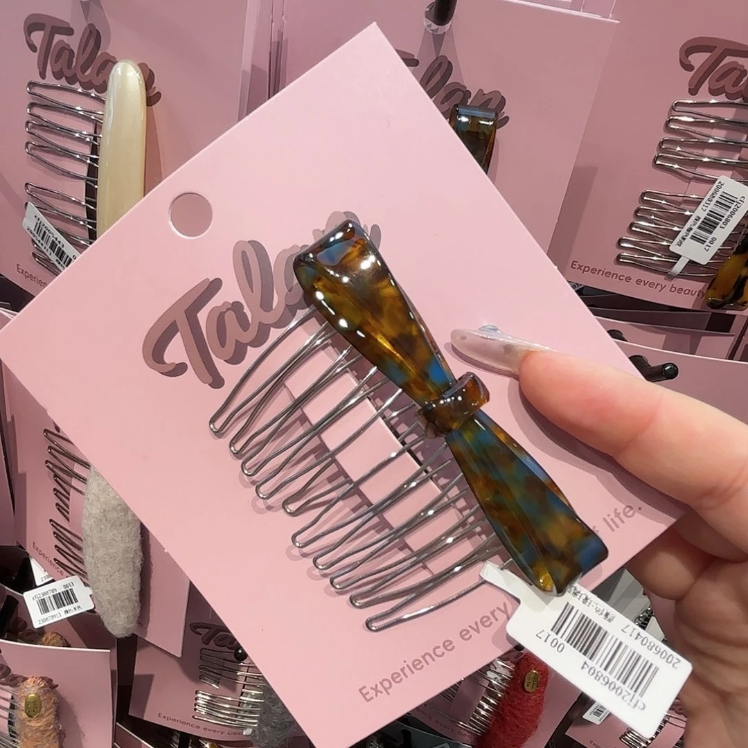 皮质铁合金发饰发夹