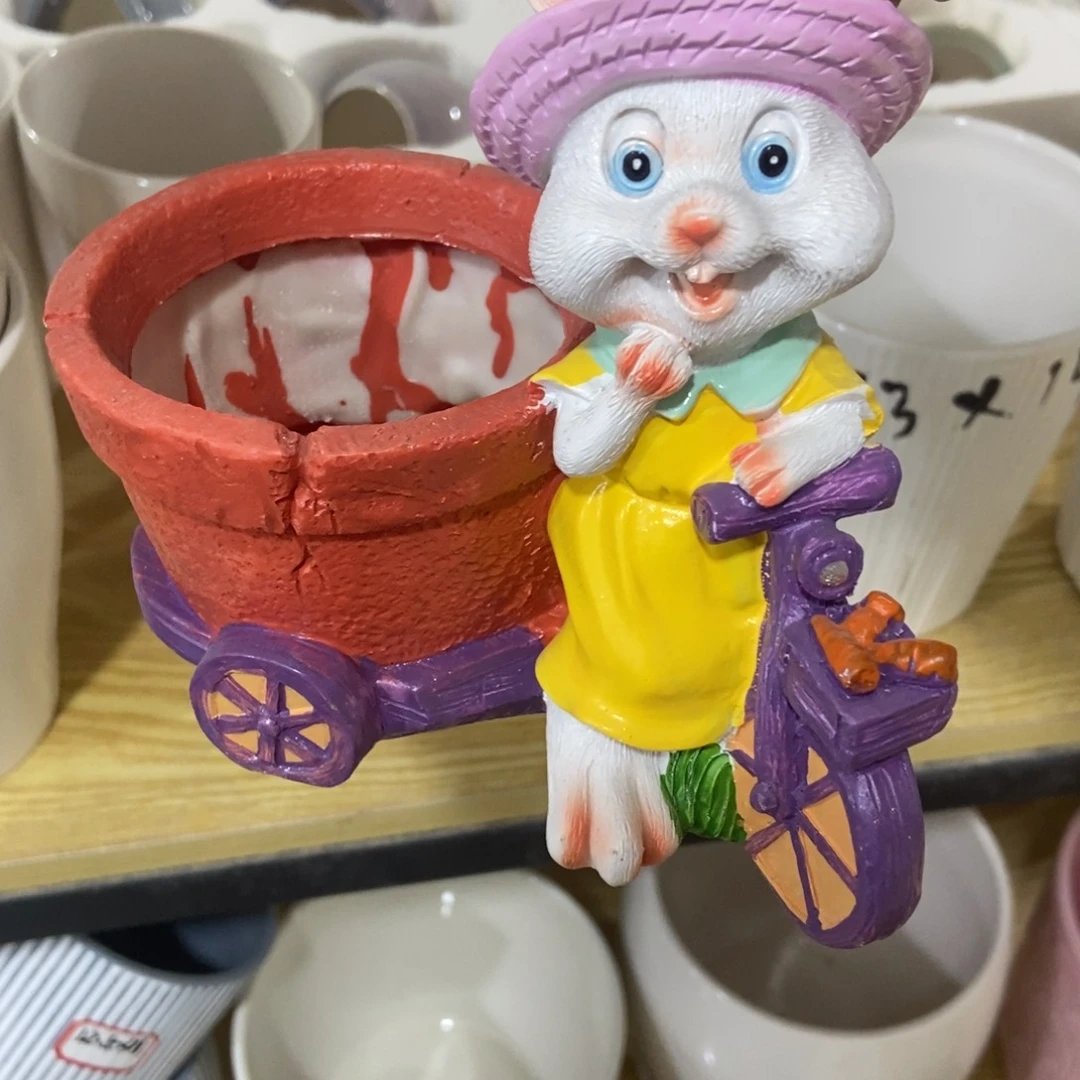 红陶高温陶瓷花盆