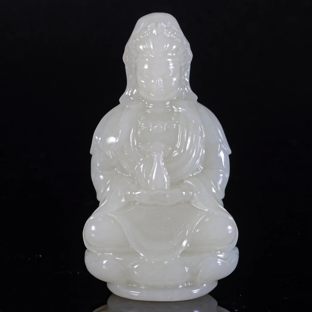 LOT.013和田白玉人物像X1306