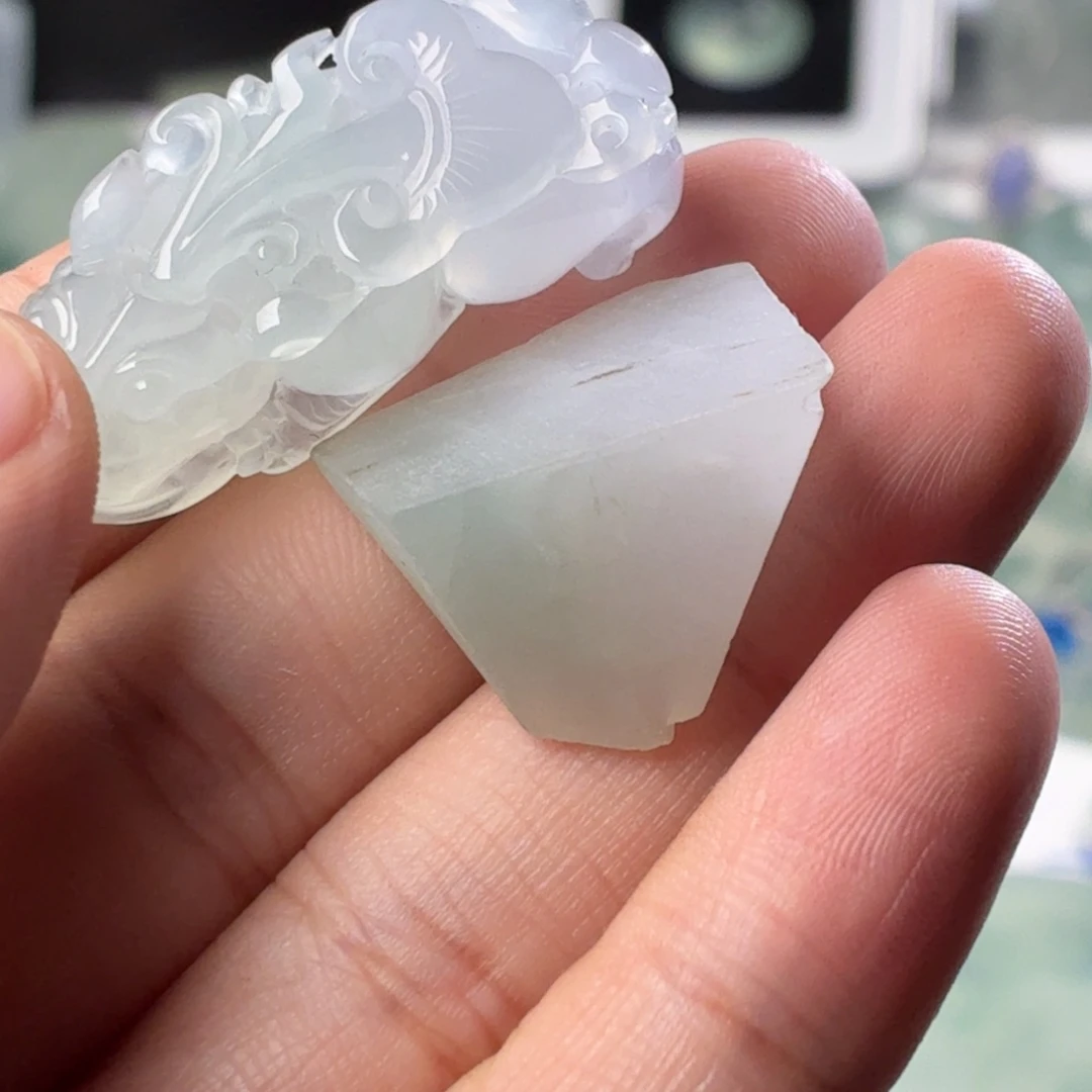 未镶嵌定制翡翠天然缅甸翡翠a货高糯化打底边角料
