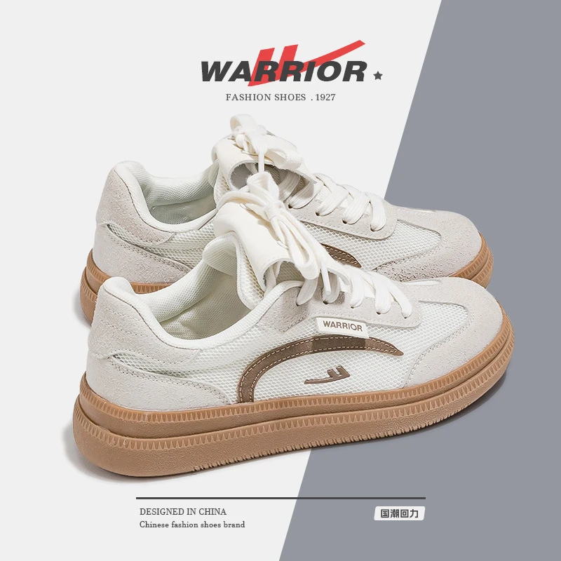 Warrior/回力2025春季新款板鞋女厚底增高休闲透气百搭韩版跑步鞋