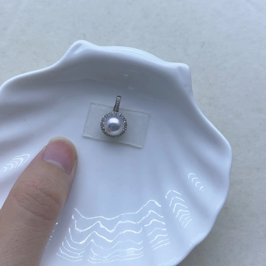 颈饰银S925镶嵌海水珍珠