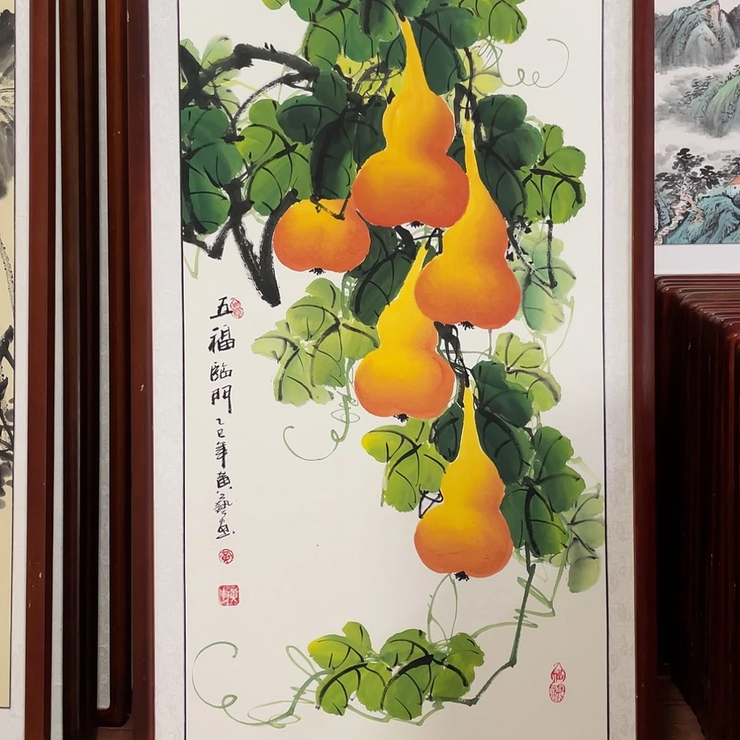 国画带框尺寸63*123厘米