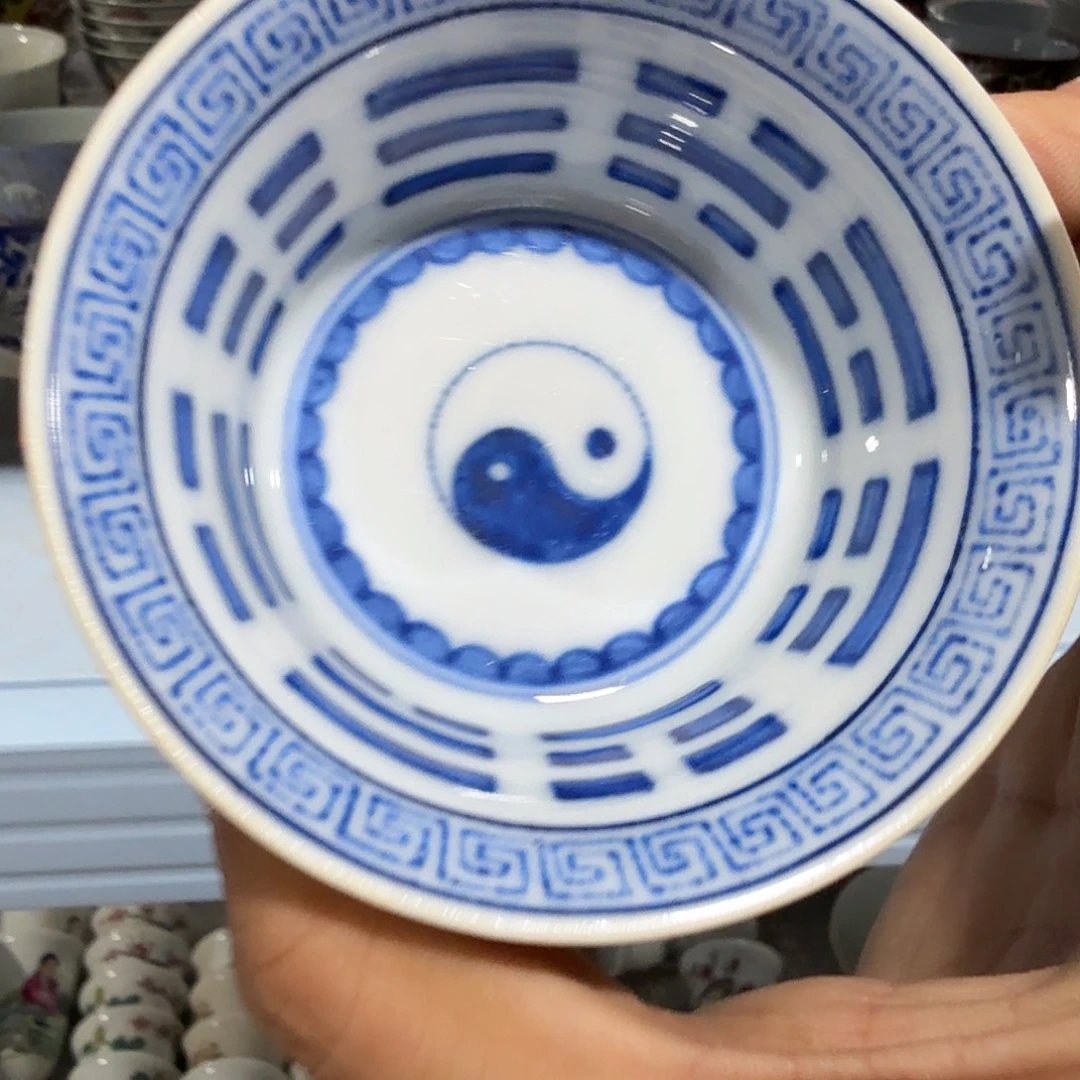 瓷片摆件手绘瓷器处理
