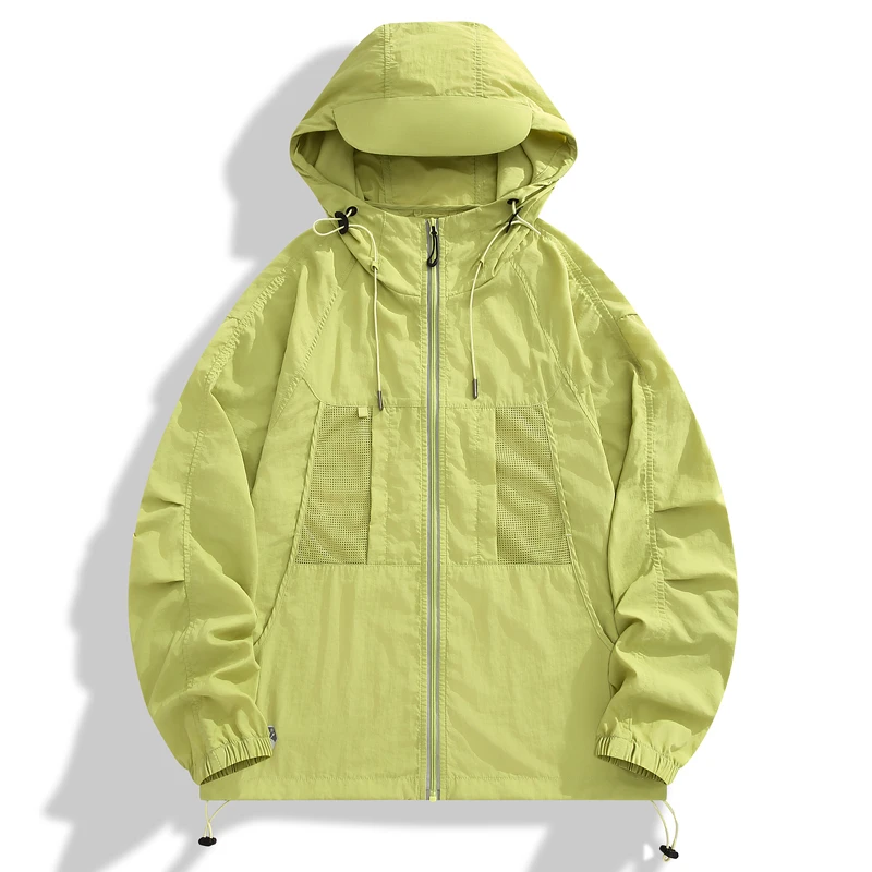 UPF100+防晒衣男女同款时尚休闲透气连帽运动风宽松夏季户外潮流