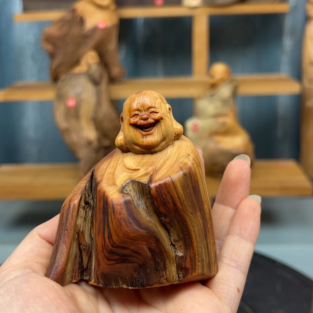 木望*儿崖柏木摆件手把件
