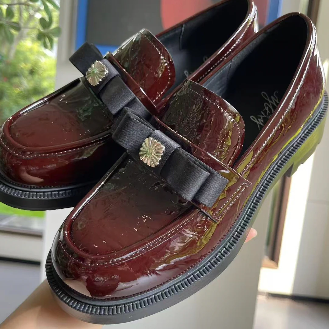 乐福鞋深口休闲风低跟学院风