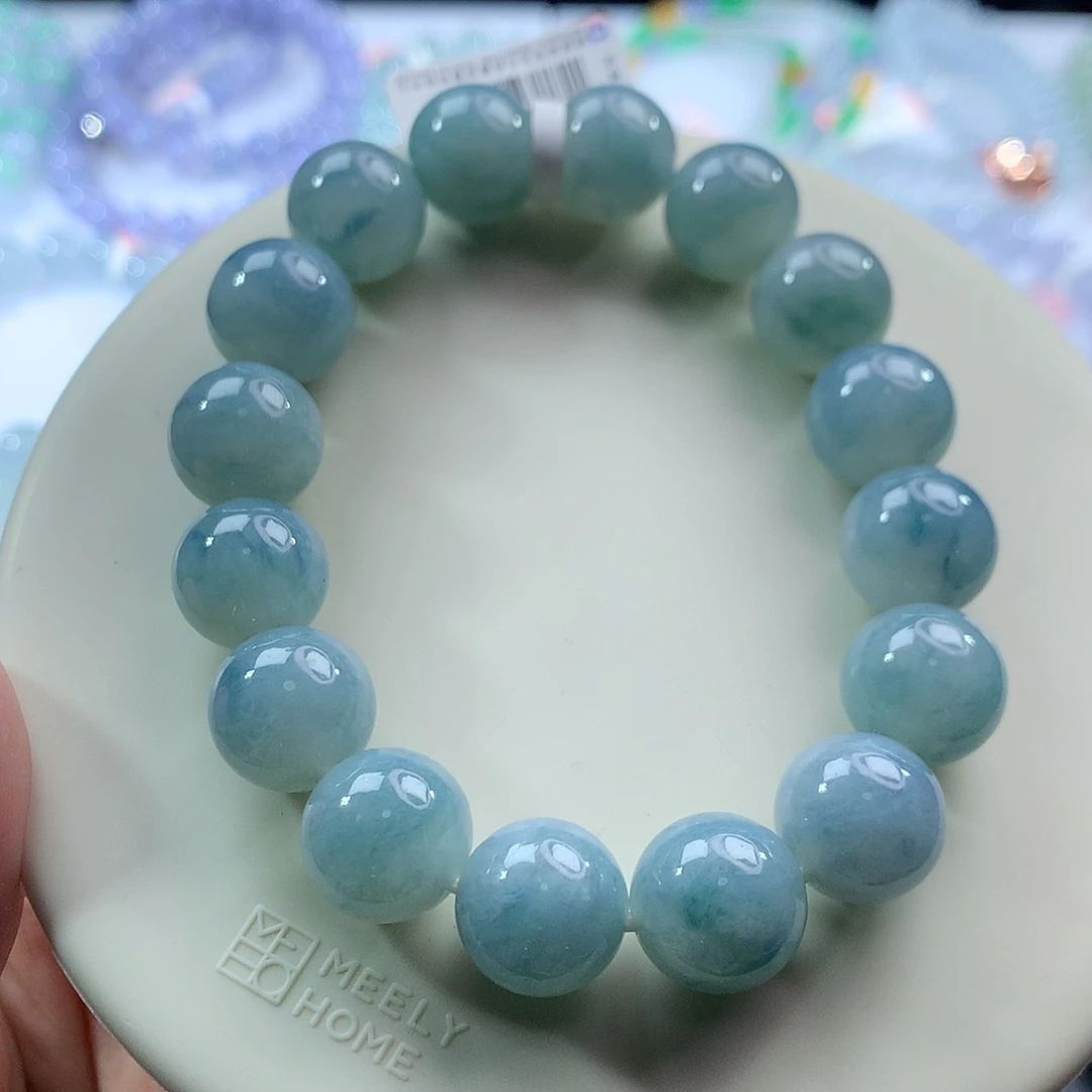 翡翠未镶嵌手链卡13.3