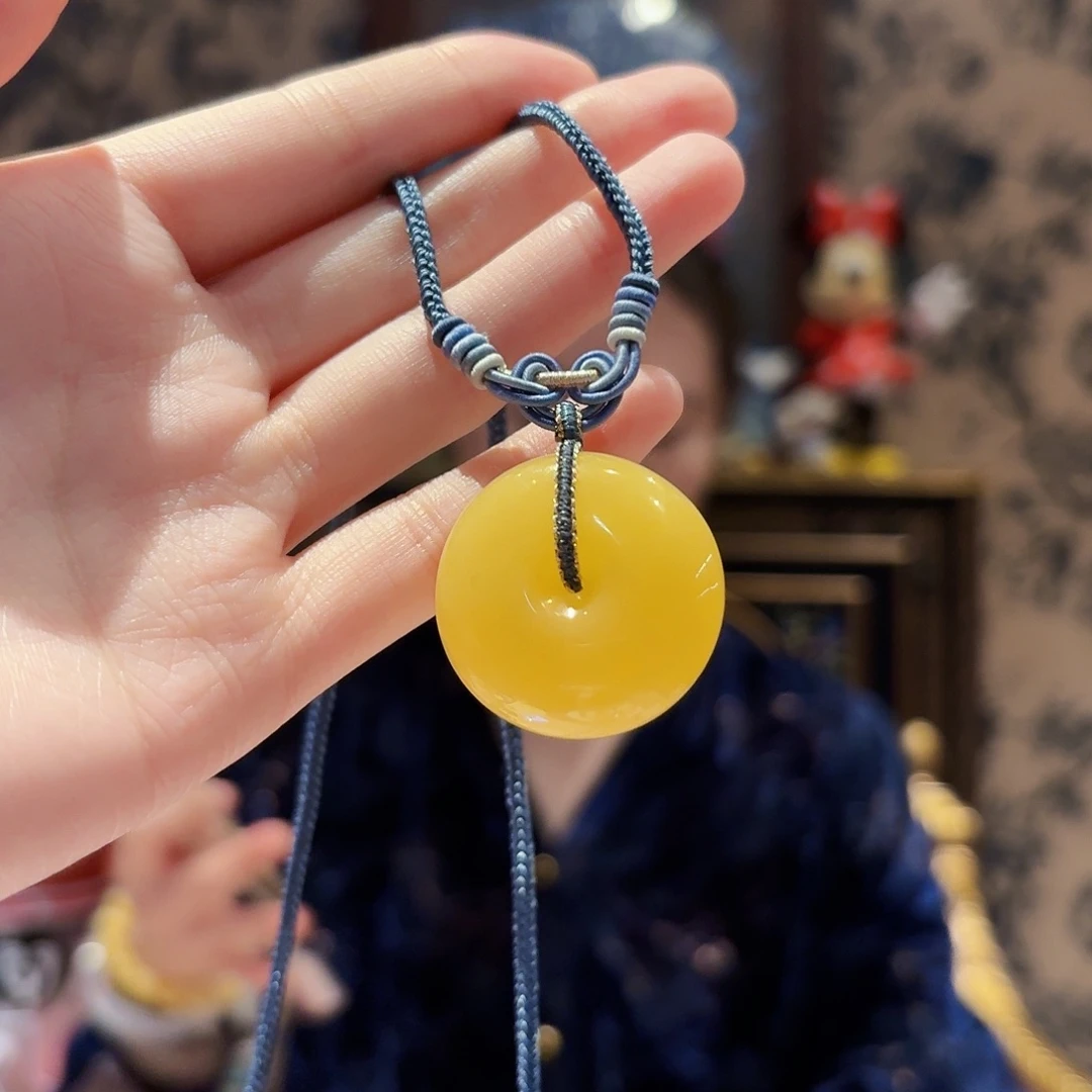 蜜蜡未镶嵌颈饰颈饰