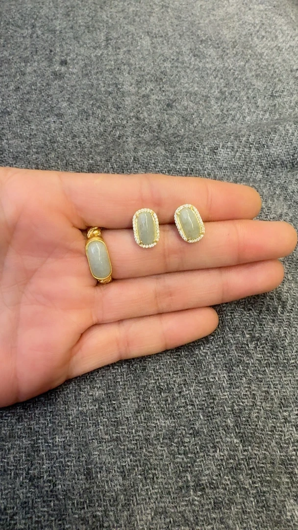 925银耳饰 尼泊尔 进口 925纯银 两件套