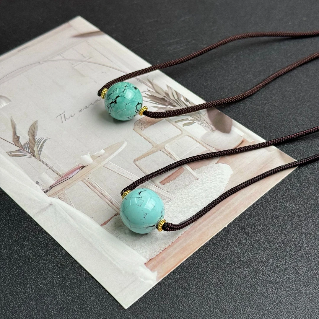 【网瓷】绿松石圆珠吊坠（多样性发其一）DZY5102830