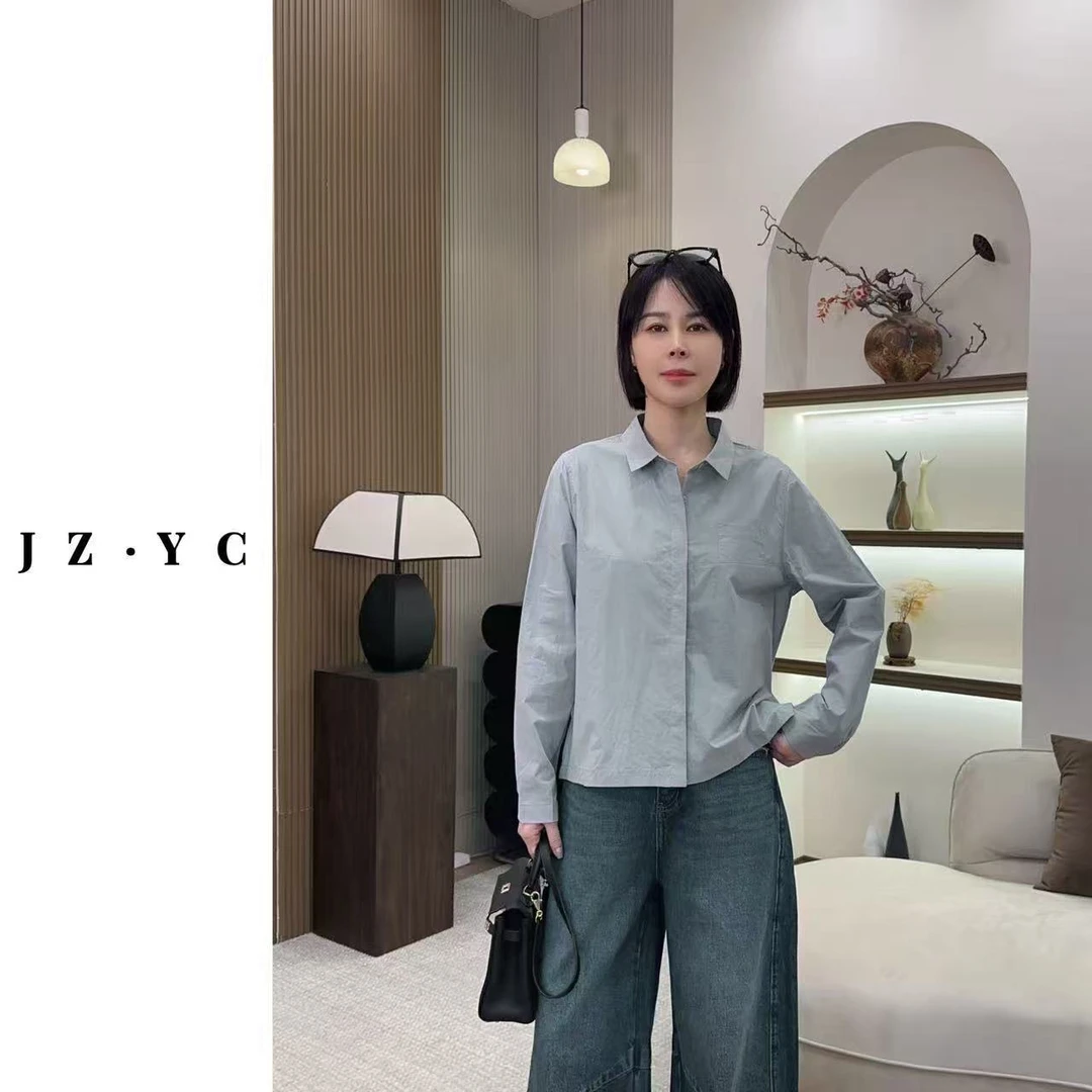 【洁子推荐】 2025秋季新款257902韩系极简风休闲衬衫JZYC257902