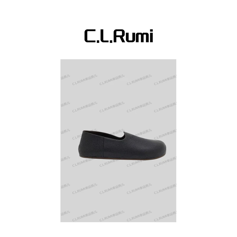 【rumi小店】“面包鞋”25轻奢百搭经典羊皮透气舒适乐福豆豆鞋7118pj