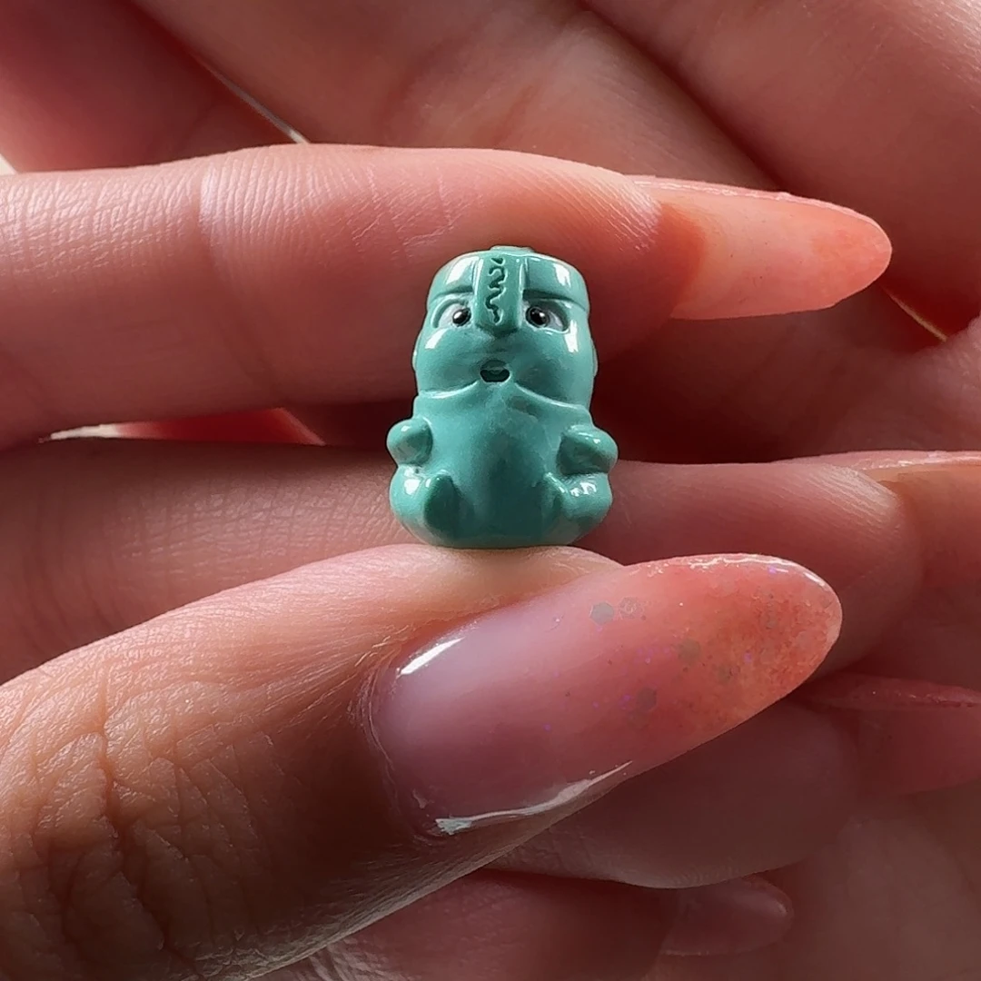 绿松石未镶嵌吊坠(不含链)僵尸宝宝