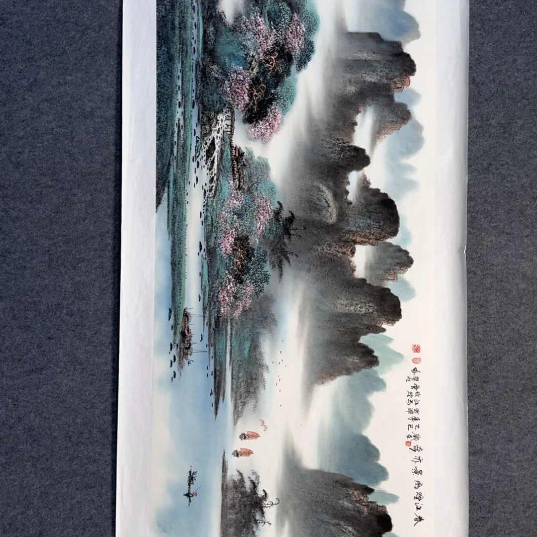 国画国画作品山水花鸟