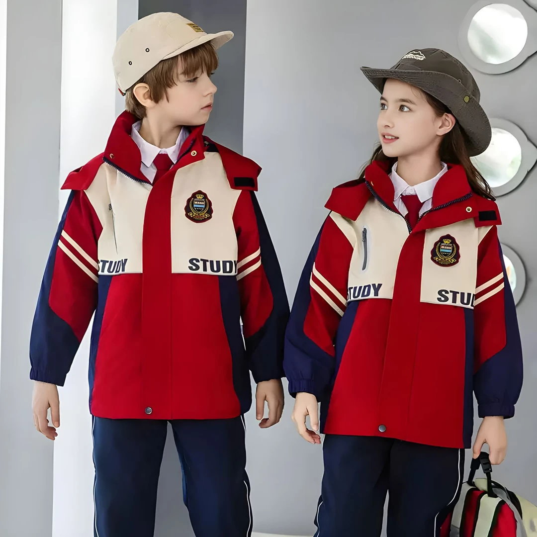 班服小学生校服套装冲锋衣三件套秋季一年级运动幼儿园园服秋冬装