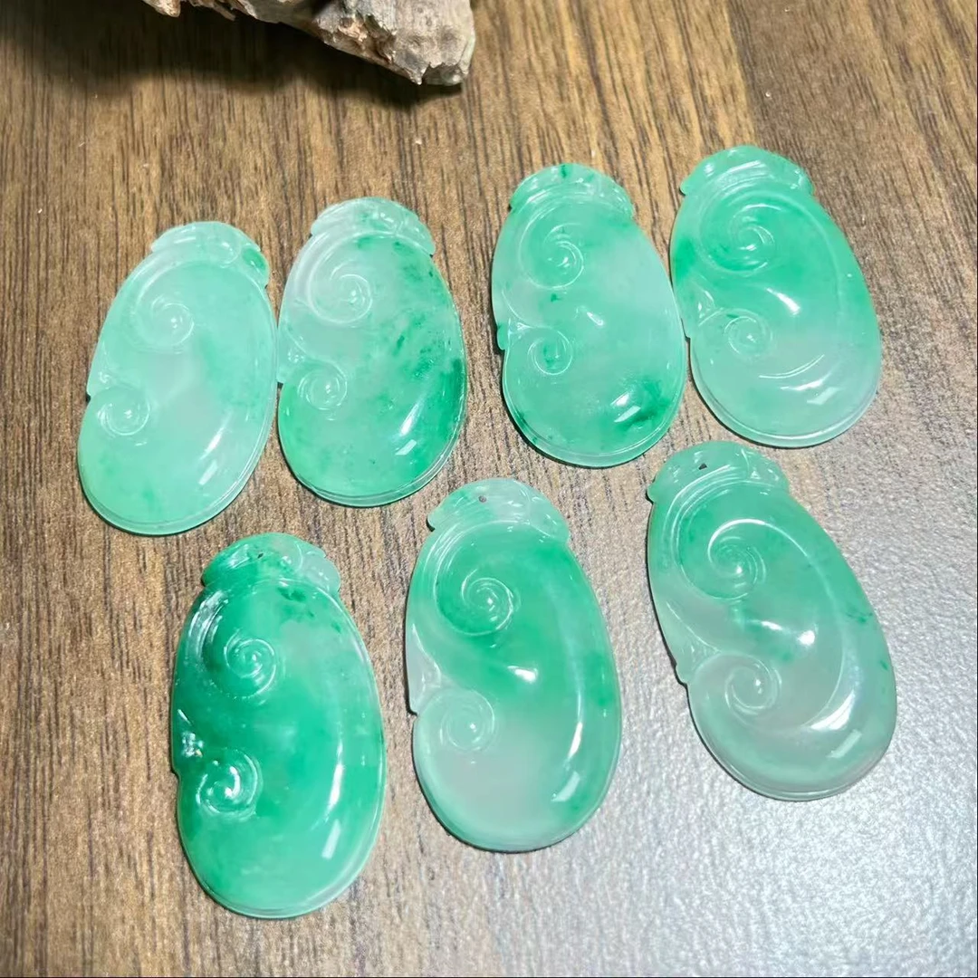 天然非洲翠如意祥云牌（多样性发其一）