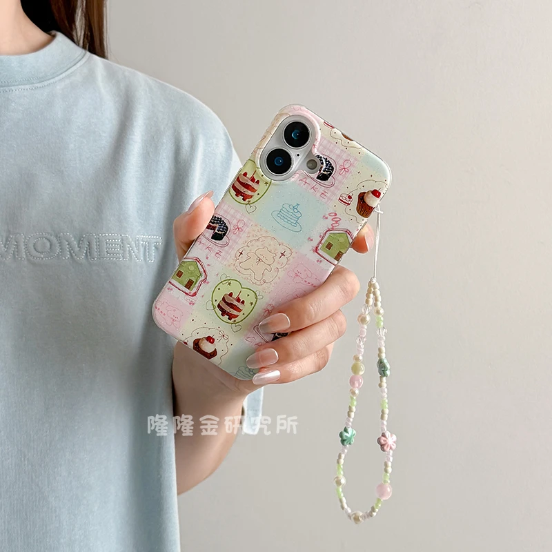 隆隆金适用苹果16手机壳蛋糕jelly小熊iPhone15promax防摔13/14壳