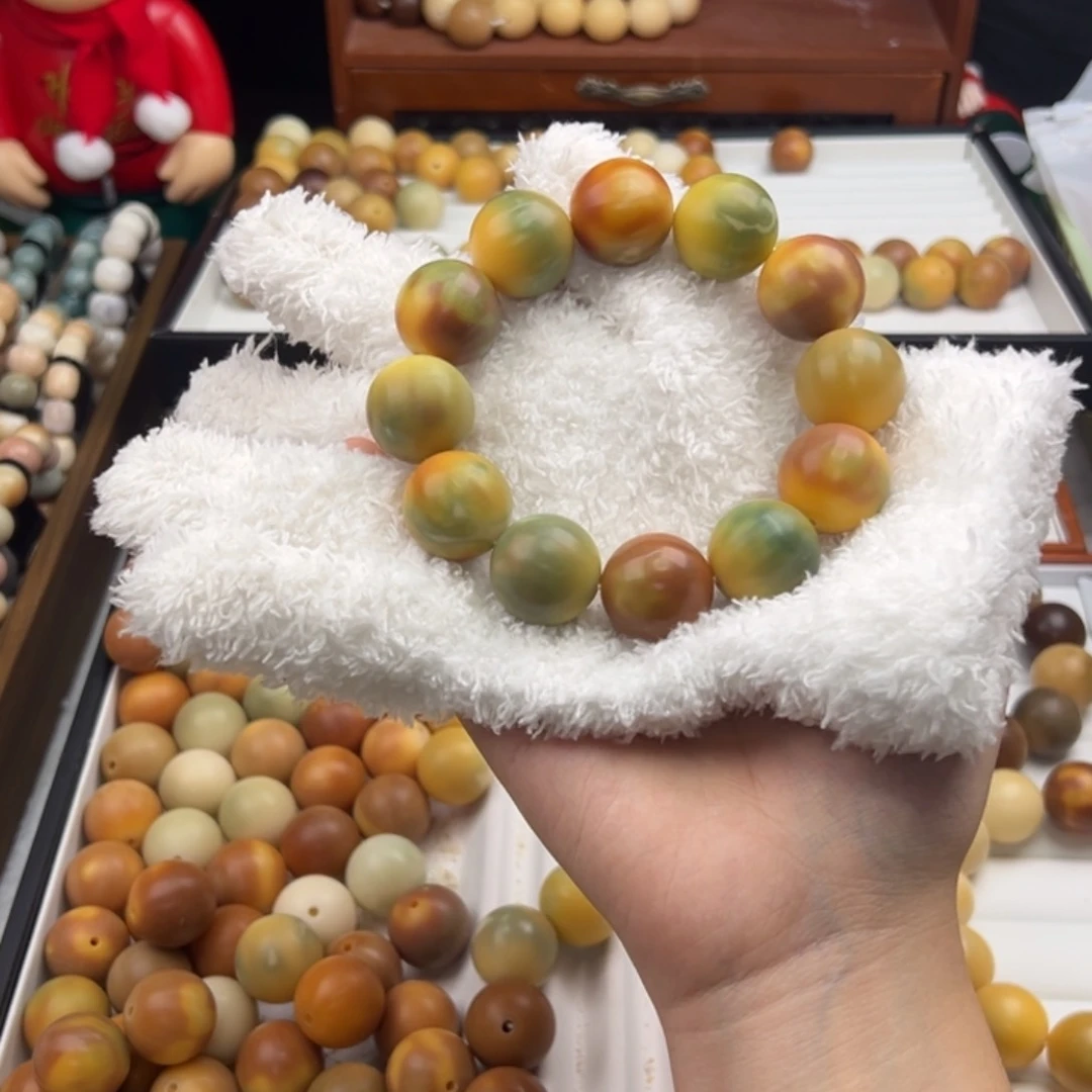 菩提根/象牙果手串璎*定制不退换微瑕干磨22璎珞