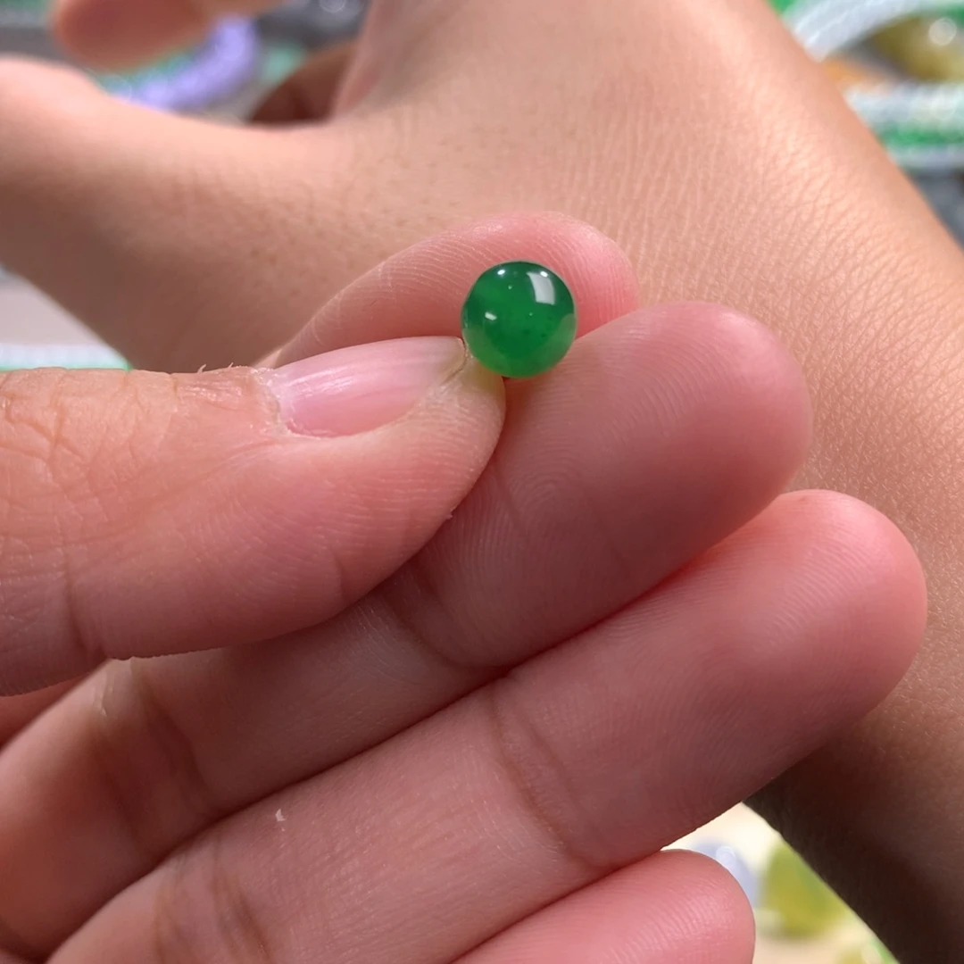 翡翠手链未镶嵌飞***蓝卡6.5