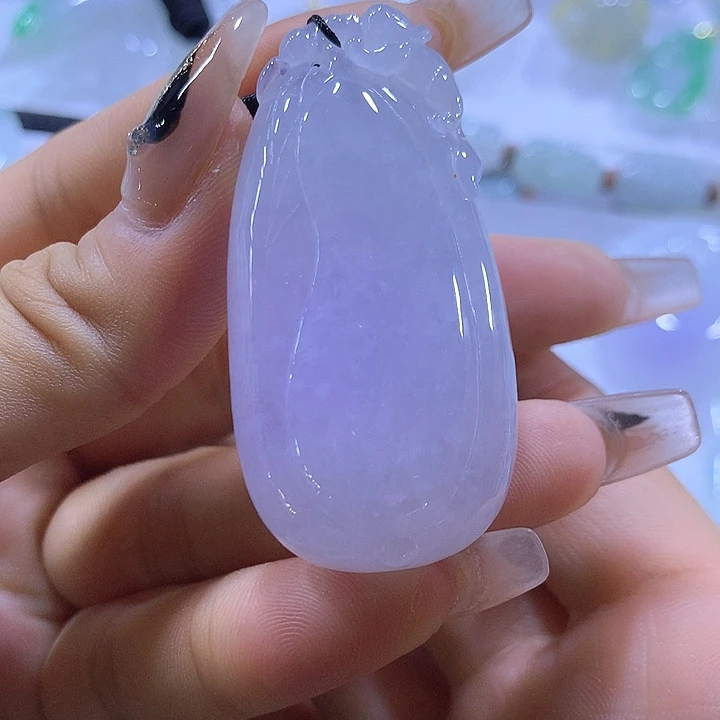 颈饰未镶嵌翡翠天然翡翠A货吊坠